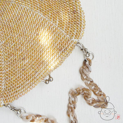 Ba-ba handmade Beads crochet handbag No.1191 第2張的照片