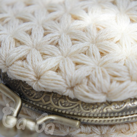 Ba-ba handmade Jasmine Stitch crochet coinpurse No.C1330 第3張的照片