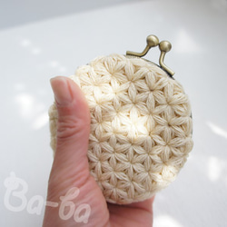 Ba-ba handmade Jasmine Stitch crochet coinpurse No.C1330 第4張的照片