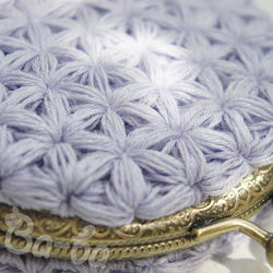 Ba-ba handmade Jasmine Stitch crochet coinpurse No.C1329 第3張的照片