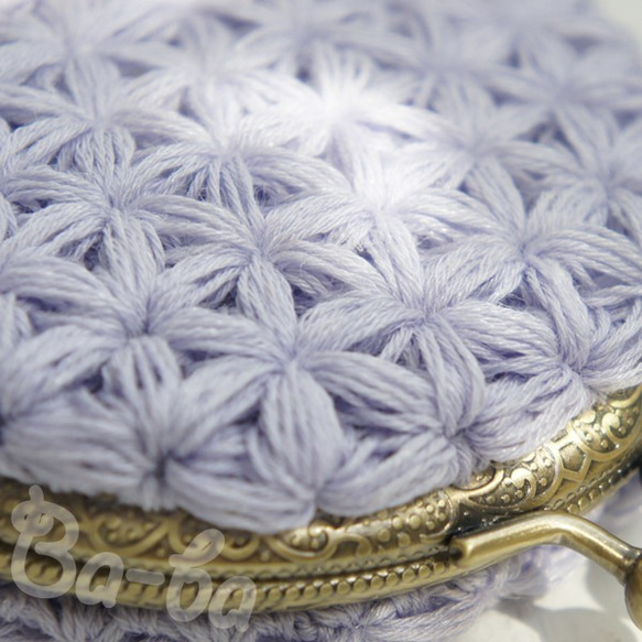 Ba-ba handmade Jasmine Stitch crochet coinpurse No.C1329 第3張的照片