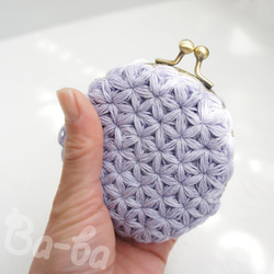 Ba-ba handmade Jasmine Stitch crochet coinpurse No.C1329 第4張的照片
