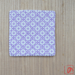 Handmade coaster "SASHIKO" purple 第2張的照片