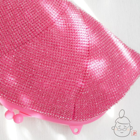 Ba-ba handmade  Acrylic beads crochet handbag No.1169 第3張的照片