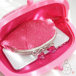 Ba-ba handmade  Acrylic beads crochet handbag No.1169 第6張的照片