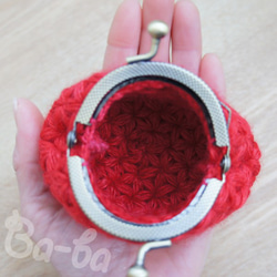 Ba-ba handmade Jasmine Stitch crochet mini-coinpurse No.C131 第8張的照片