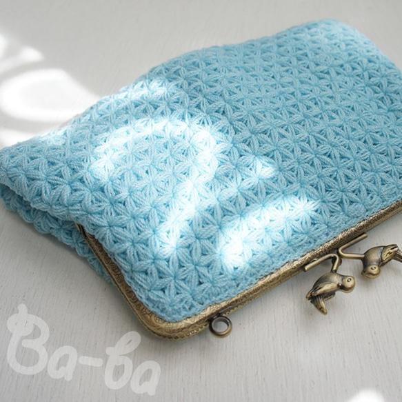 Ba-ba handmade Jasmine Stitch crochet Petit bag No.C1318 第2張的照片