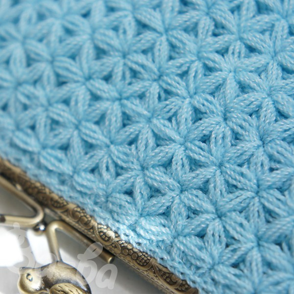 Ba-ba handmade Jasmine Stitch crochet Petit bag No.C1318 第3張的照片