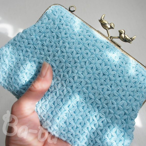 Ba-ba handmade Jasmine Stitch crochet Petit bag No.C1318 第4張的照片