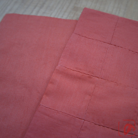 Handmade tea mat "SQUARE 四角" orange KR-O 第4張的照片