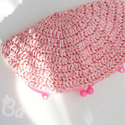 Ba-ba handmade Ribbon yarn crochet petit-bag  No.C1286 第1張的照片