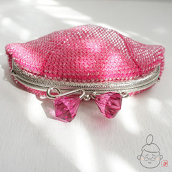 Ba-ba handmade  Acrylic beads crochet pouch No.1168 第5張的照片