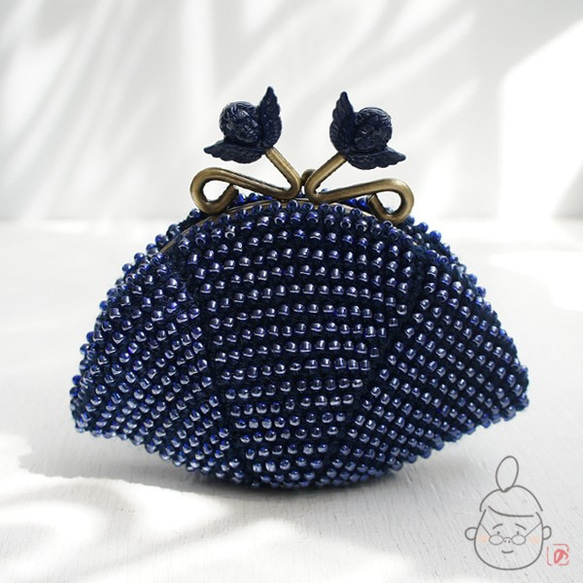 Ba-ba handmade Beads crochet coinpurse No.1199 第3張的照片