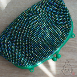 Ba-ba handmade Beads crochet petit-bag No.1160 第2張的照片