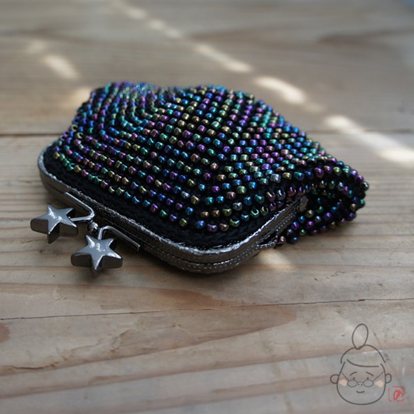 Ba-ba handmade Beads crochet coinpurse No.1183 第3張的照片
