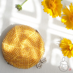 Ba-ba handmade Beads crochet coinpurse No.1225 第1張的照片