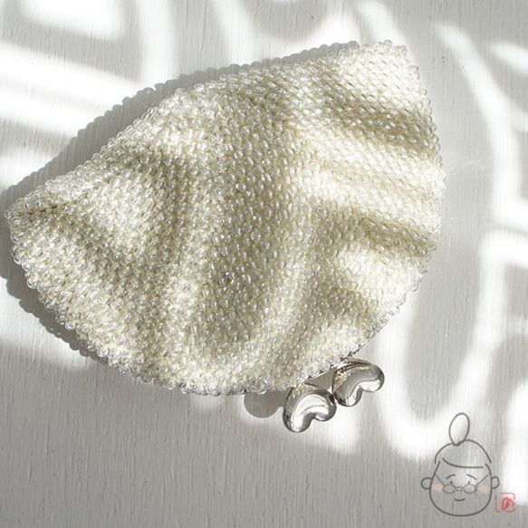Ba-ba handmade Beads crochet coinpurse No.1222 第2張的照片