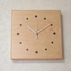 天然木《木曾桧》木製時計3（掛け時計） 3枚目の画像