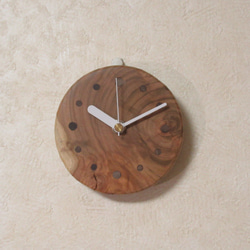 天然木【サクラ】輪切り　木製時計2（掛け時計） 6枚目の画像