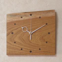 天然木 桑　木製時計2（掛け時計） 1枚目の画像