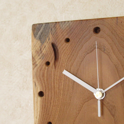 天然木 桑　木製時計14（掛け時計） 5枚目の画像