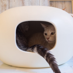 かまくらのようなキャットハウス クッション・ベッド neko_kamakura