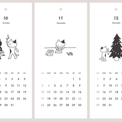 2019カレンダー ねこ（ミニカード・封筒付き） 7枚目の画像