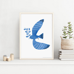 しあわせあつめ・とり  インテリアポスター 2枚目の画像