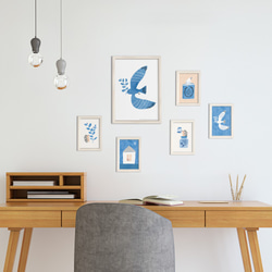 しあわせあつめ・とり  インテリアポスター 4枚目の画像