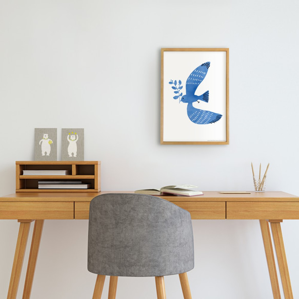 しあわせあつめ・とり  インテリアポスター 6枚目の画像