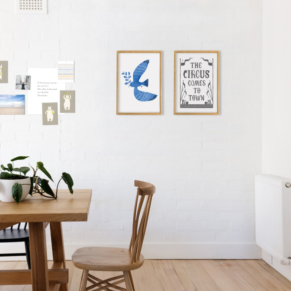 しあわせあつめ・とり  インテリアポスター 7枚目の画像