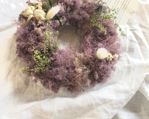 紫陽花リース／ホワイトツリー 特売オンライン 紫陽花リース／ホワイトツリー