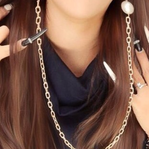 倖田來未愛用風ネックレスピアス ピアス（フック・チェーン） Alma