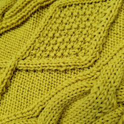 アラン織り ミモザ ロング スカーフ -Mimosa long scarf- 5枚目の画像