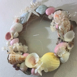 Shell wreath (M) pastel colors 2枚目の画像