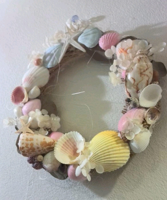 Shell wreath (M) pastel colors 2枚目の画像