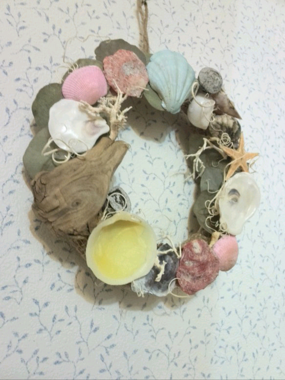 Shell wreath (M) 流木 2枚目の画像