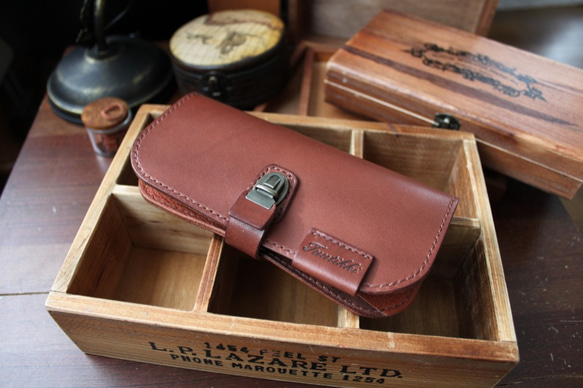 レザー二つ折りペンケース ペンケース Tuutikki Craft 通販 3973813