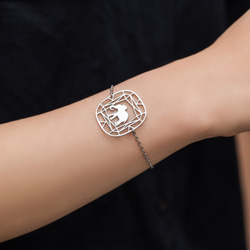 象のチャーム付きブレスレット 象のチャーム付ブレスレット