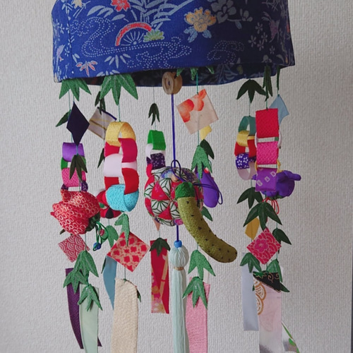 ☆ちりめん細工 吊るし飾り ハンドメイド☆