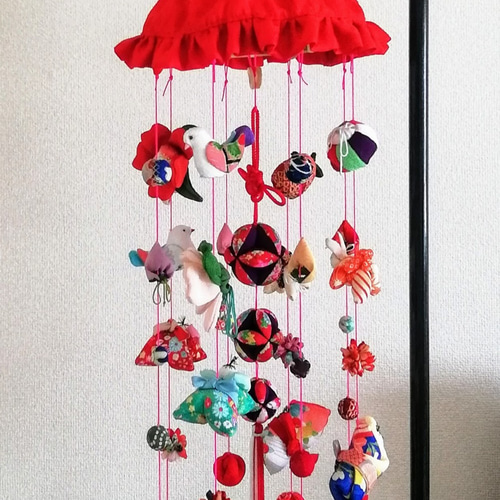 かわいい吊るし雛『幸』 吊るし飾り ちりめん細工 雛祭り 七五三 出産