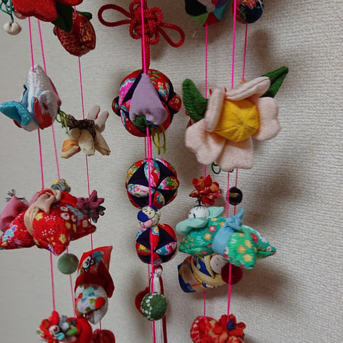 かわいい吊るし雛『幸』 吊るし飾り ちりめん細工 雛祭り 七五三 出産