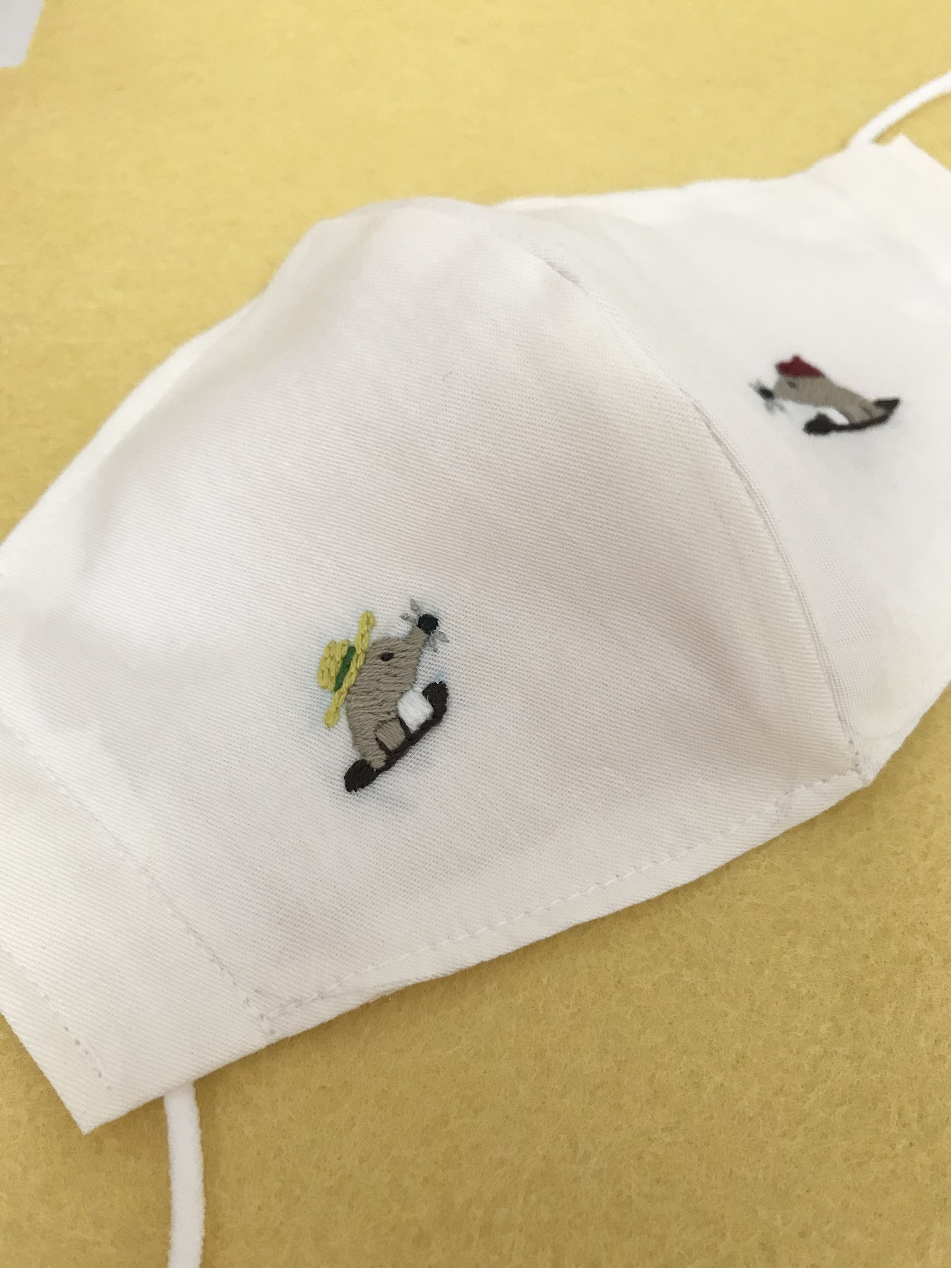 マスク手刺繍 マスク手刺繍