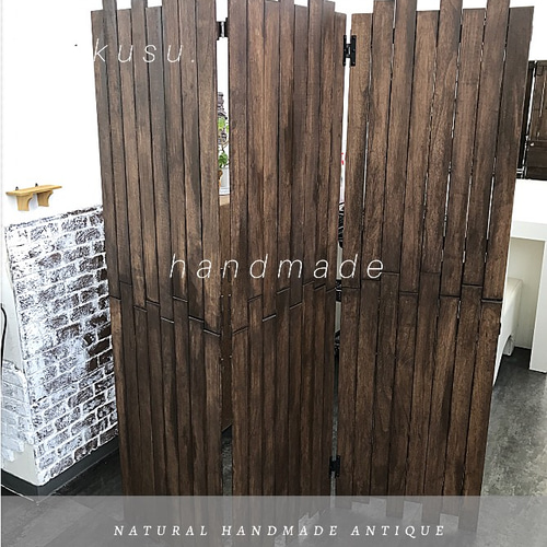 アンティーク風パーテーション×3連 その他インテリア雑貨 ®️. 通販