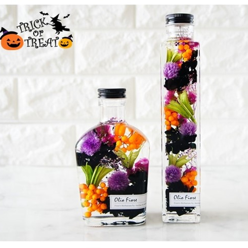 大人ハロウィンハーバリウム ニゲラ 選べるボトル ハーバリウム・植物