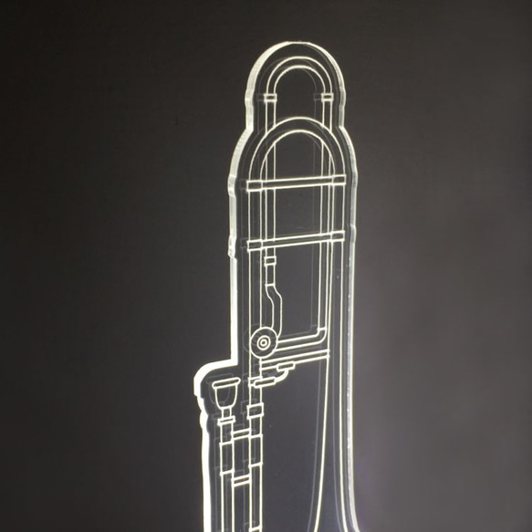 WD Log Night Lights  - トロンボーン楽器用ライト/ミュージックデザイン/オーケストラ/ミュージック/トロン 2枚目の画像