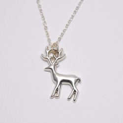 麋鹿項鍊 - 925純銀 可客製化刻字 免費聖誕禮物包裝 第2張的照片