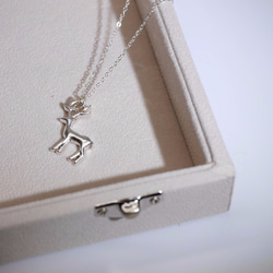 麋鹿項鍊 - 925純銀 可客製化刻字 免費聖誕禮物包裝 第4張的照片