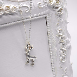 麋鹿項鍊 - 925純銀 可客製化刻字 免費聖誕禮物包裝 第5張的照片