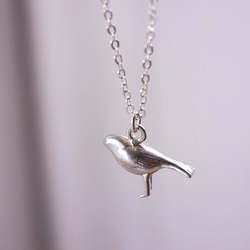 可愛動物園  幸福的青鳥 - 925純銀手工立體項鍊 第2張的照片